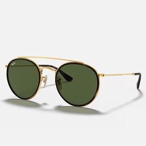 Ray-Ban Gold Round Double Bridge